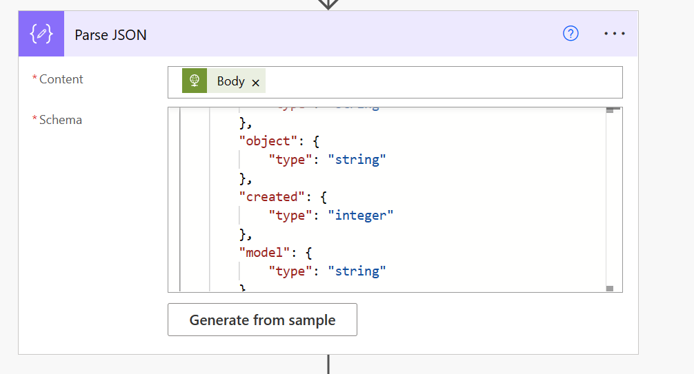 Figure 9: Parse JSON