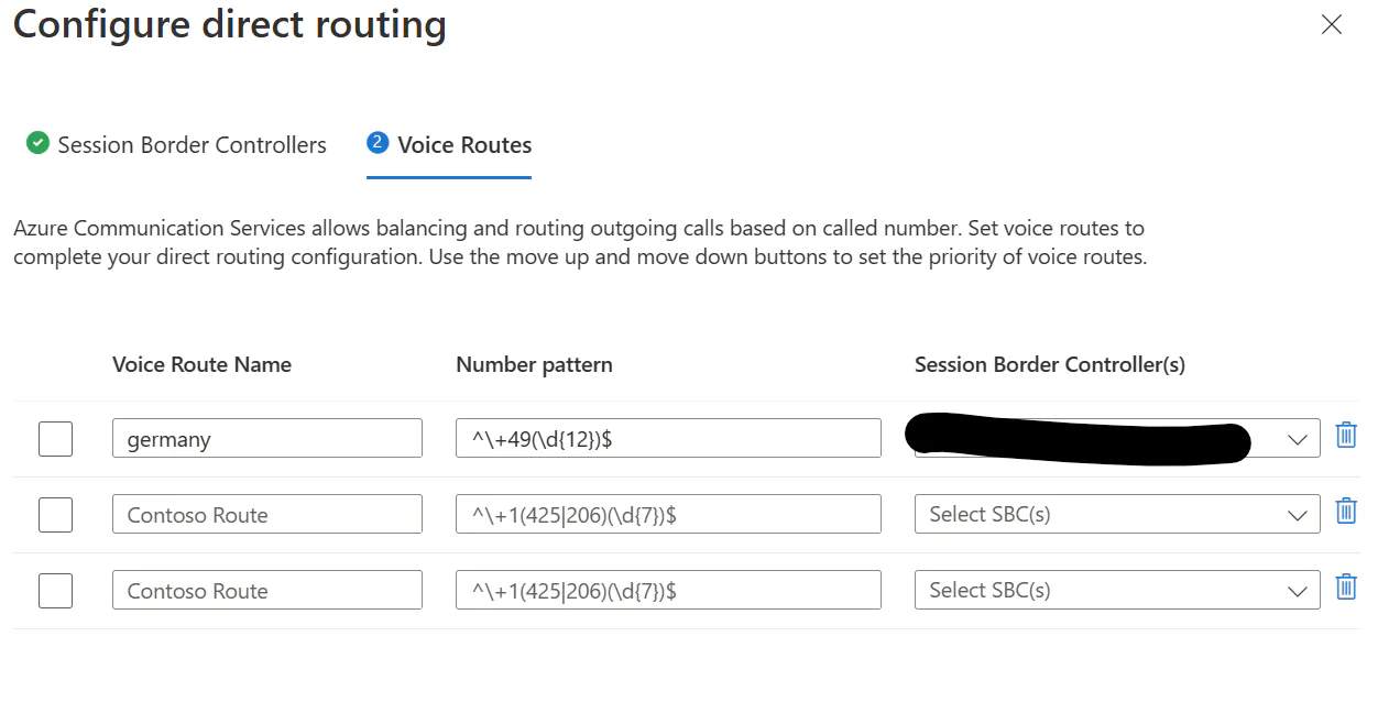 Figure 6: and a number pattern for outbound